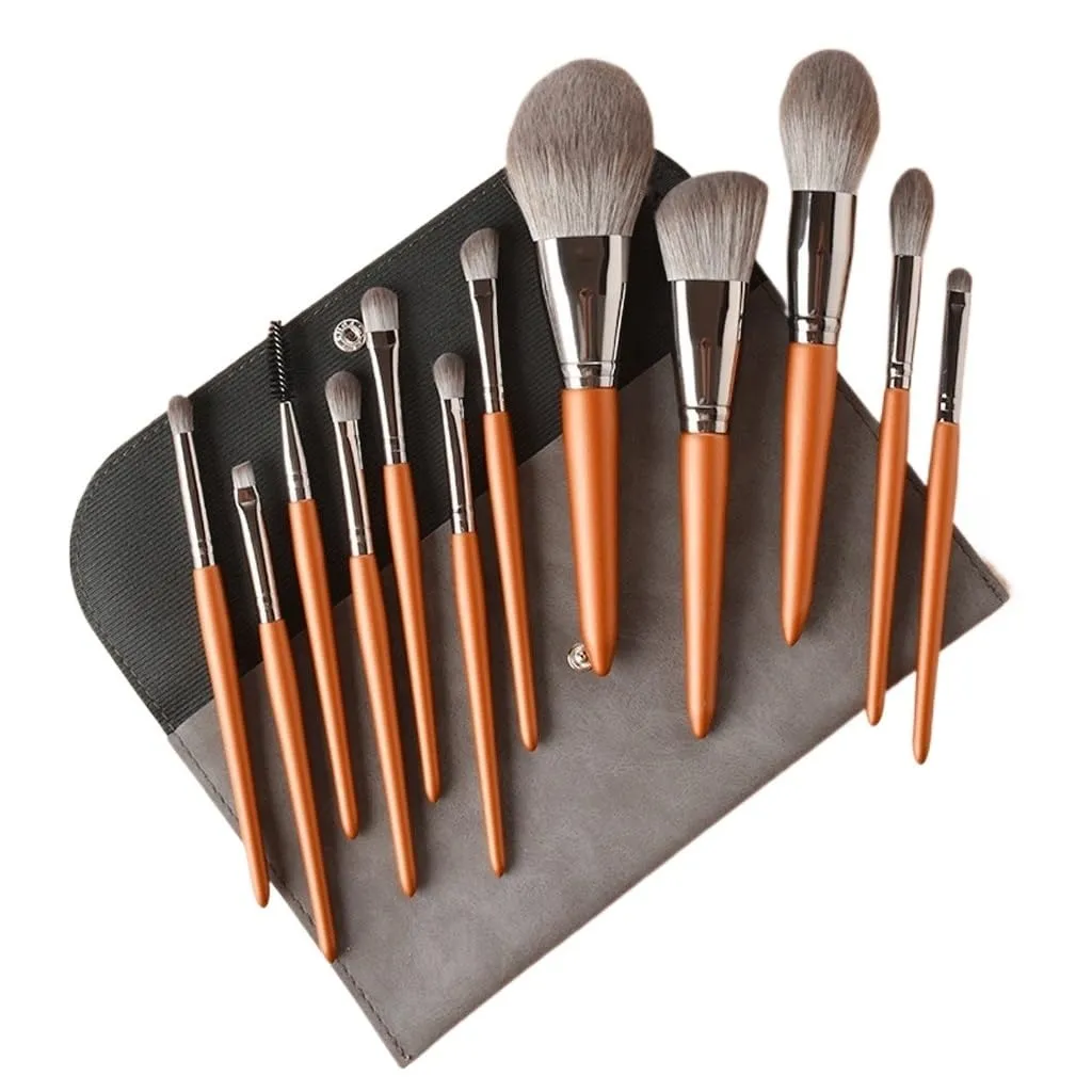 12 Pcs. Makeup Brush Set Super Soft Powder Brush Eye Shadow Makeup Tool Set