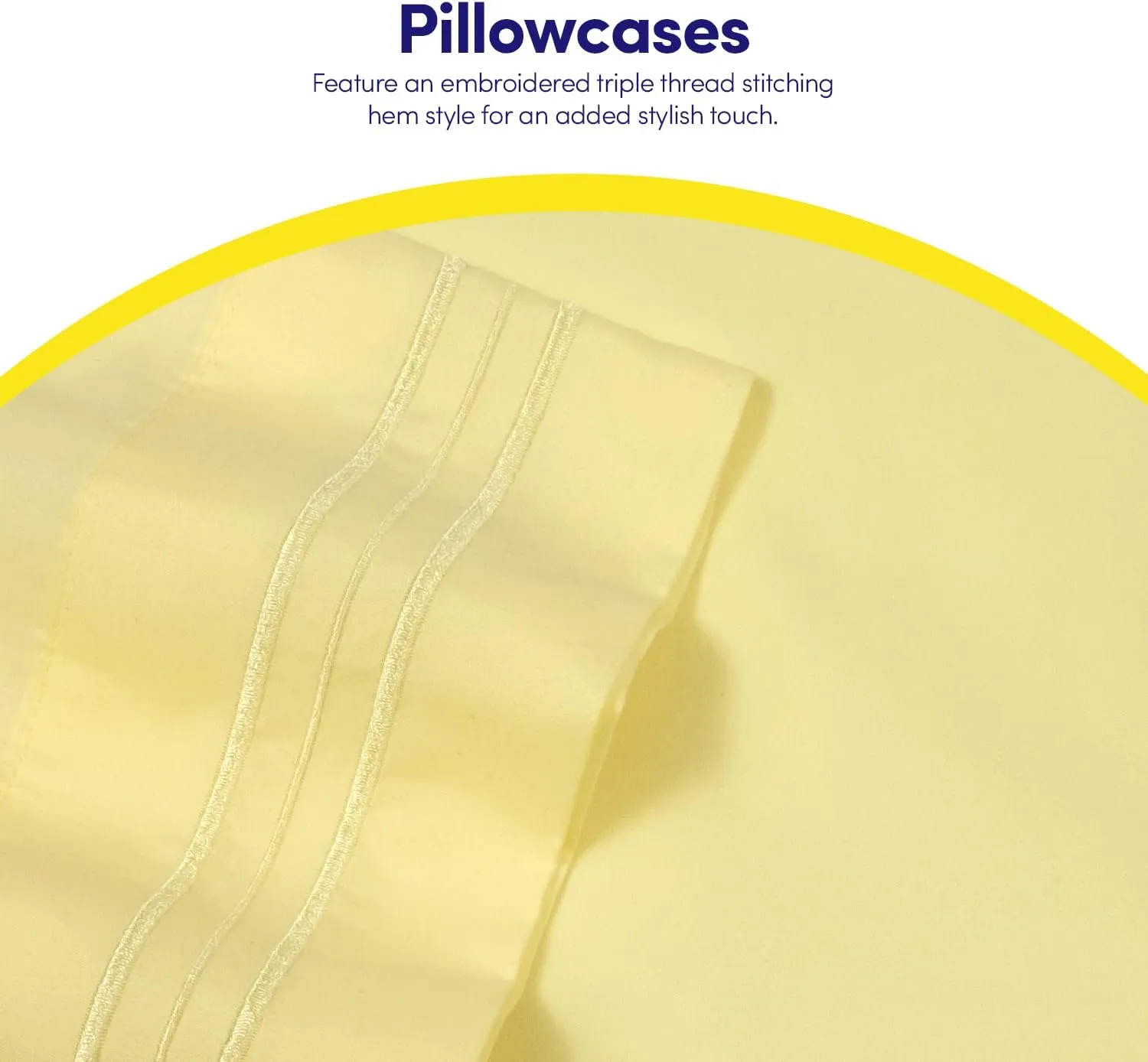 1500 Supreme Collection Extra Soft RV Queen Sheet Set, Pale Yellow- Luxury Bed Sheet Set with Deep Pocket Wrinkle Free Bed Sheets, RV Queen Size, Pale Yellow