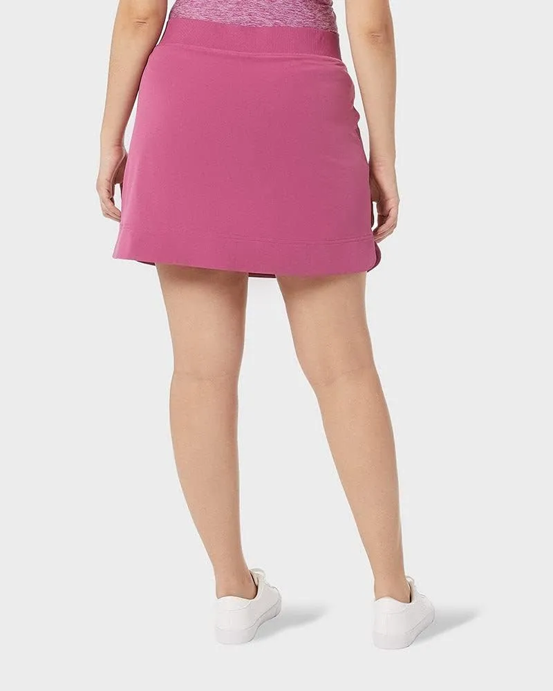 32 Degrees Cool Women's Stretch Woven Skort | Slip-On | Elastic Waistband | Office | Tennis | Golf