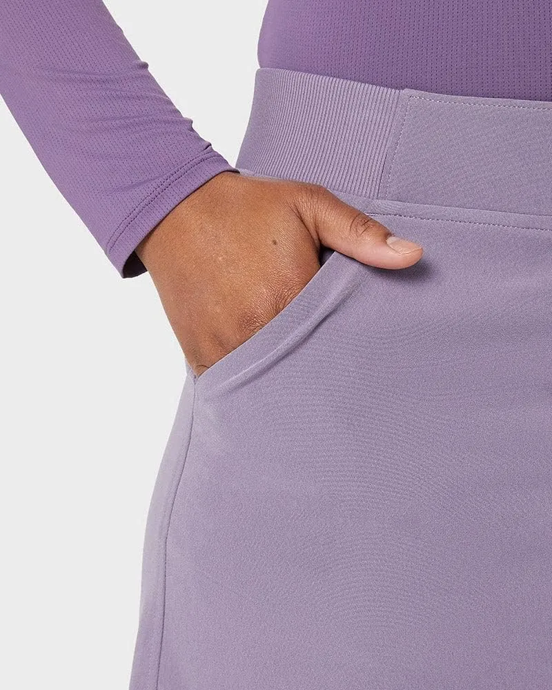 32 Degrees Cool Women's Stretch Woven Skort | Slip-On | Elastic Waistband | Office | Tennis | Golf