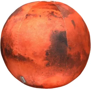 7Inch Soft Plush Globe for Learning,Earth Ball，Earth Plush，Globe Pillow,Soft Planet Plush Pillow,Solar System Planet Plushie Pillow(Mars)