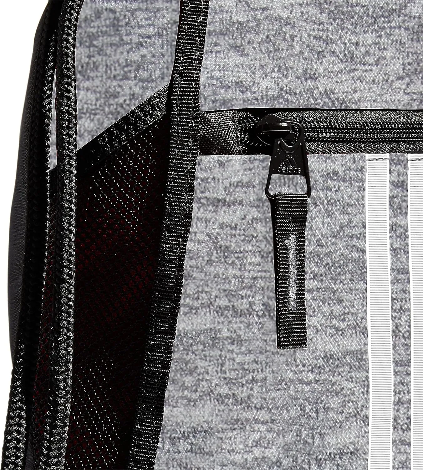 adidas Alliance Sackpack, Drawstring, Lightweight Small Gym Bag for Women, Soccer Backpack, Jersey Onix Grey/Black/White, One Size