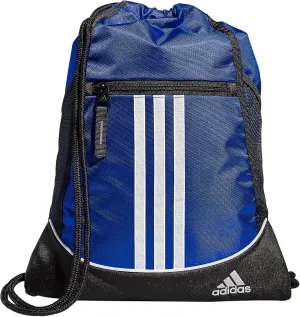 adidas Alliance Sackpack, Drawstring, Lightweight Small Gym Bag for Women, Soccer Backpack, Team Royal Blue/Blue, One Size