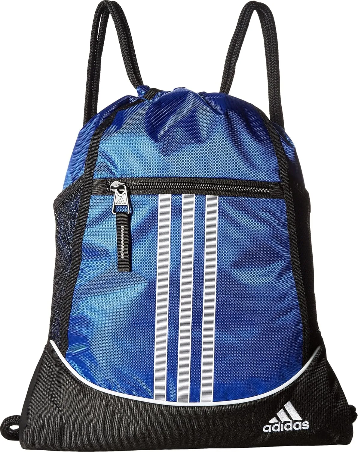 adidas Alliance Sackpack, Drawstring, Lightweight Small Gym Bag for Women, Soccer Backpack, Team Royal Blue/Blue, One Size