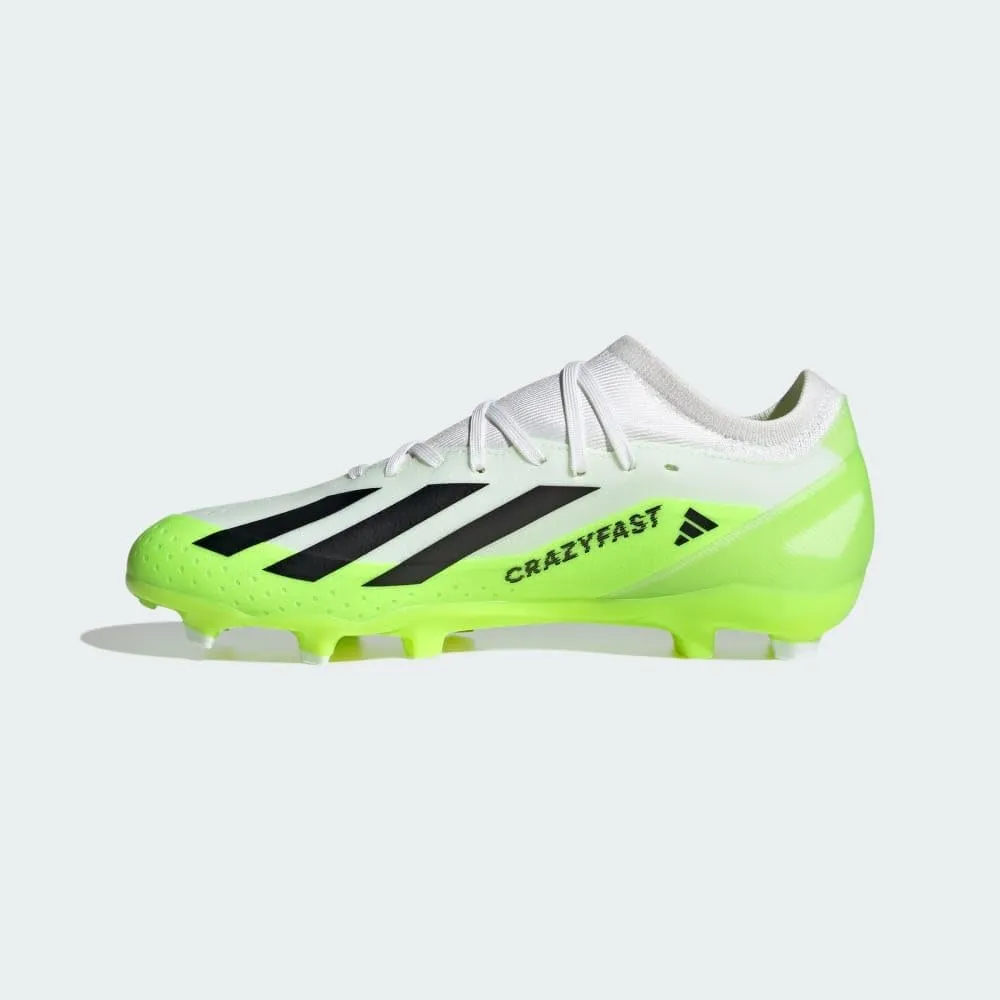 adidas Mens X Crazyfast.3 Firm Ground Soccer Cleats Cleated, Firm Ground - Black