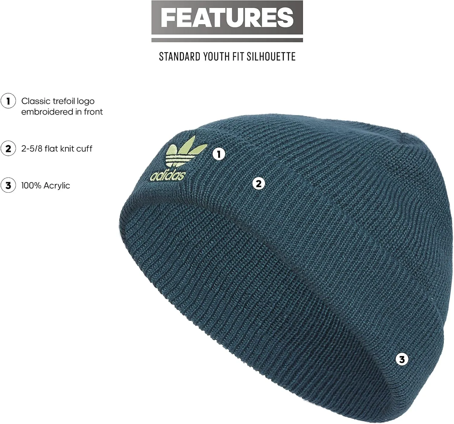 adidas Originals Unisex Kid's Trefoil Beanie