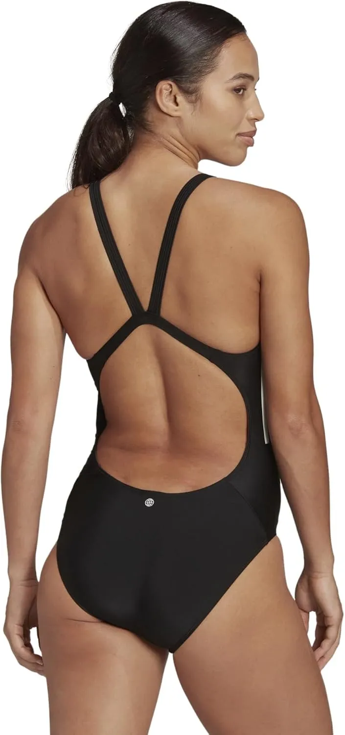 adidas Women's Mid 3-Stripes Swimsuit