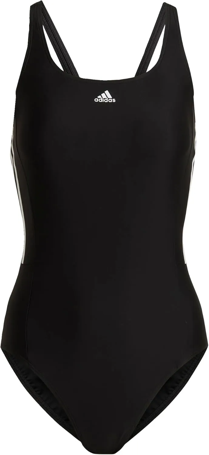 adidas Women's Mid 3-Stripes Swimsuit