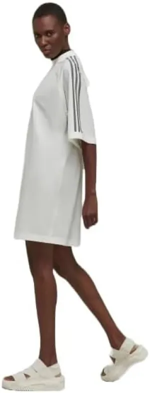 ADIDAS X Y-3 3-Stripes Women's Loose FIT TEE Dress, Off-White, Small