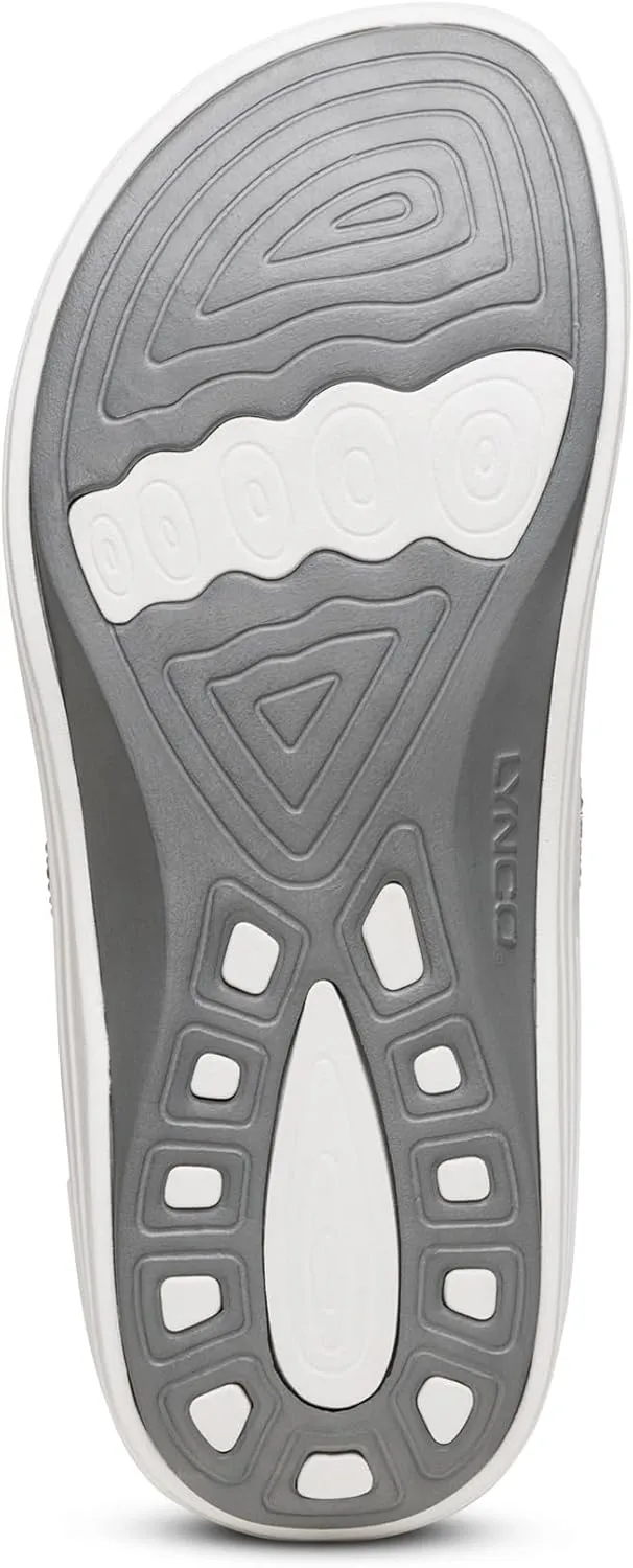 Aetrex Women's Fiji Orthopedic Arch Support Flip Flops - Water-Friendly Metatarsal Soft Toe Post Flip Flops Sandals