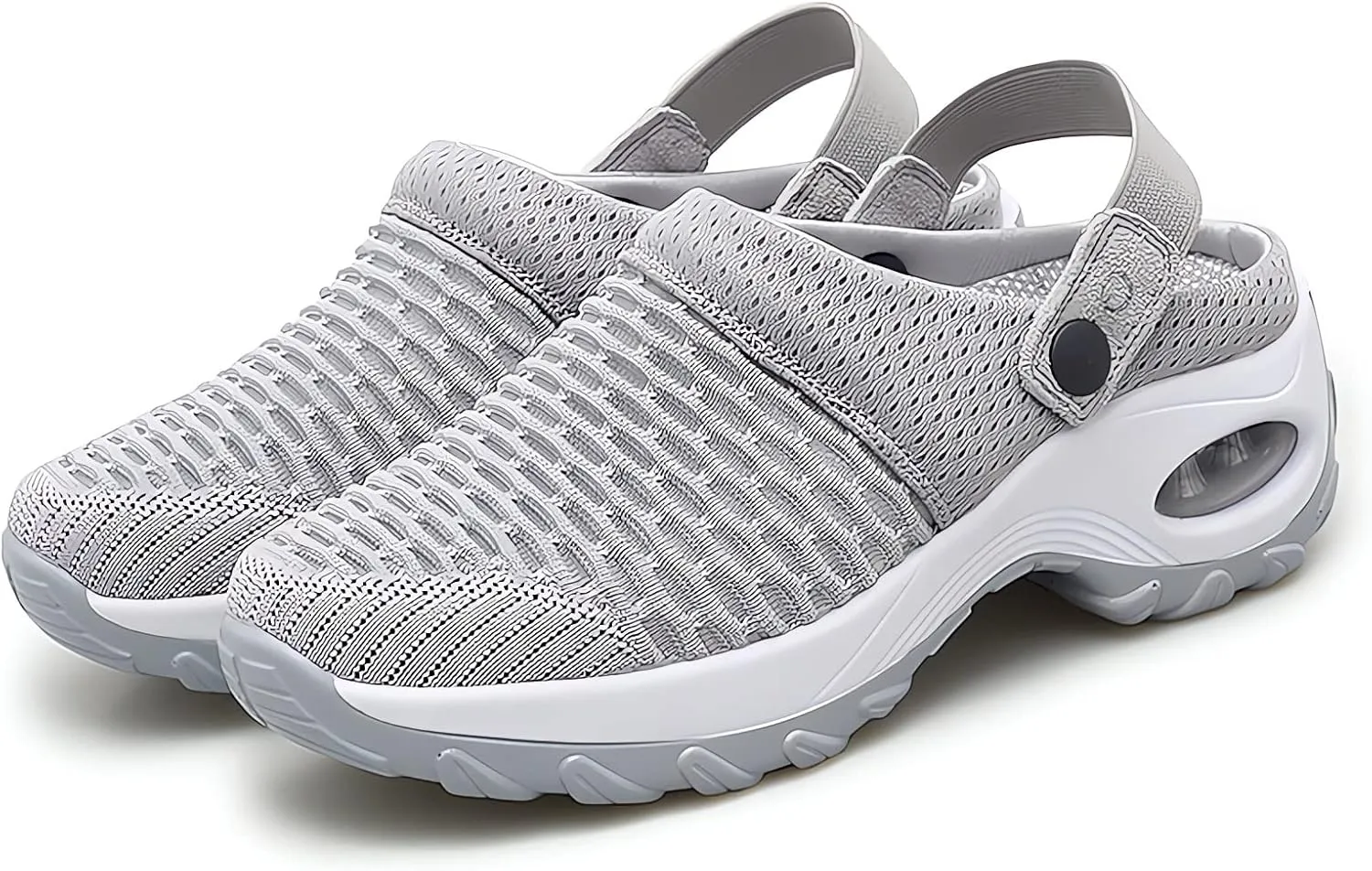 Air Cushion Orthopedic Slip on Shoes - 2023 New Air Cushion Slip-on Walking Shoes Orthopedic Diabetic Walking Shoes for Women Wide Width, Orthopedic Stretch Sandals Slippers for Women Arch Support