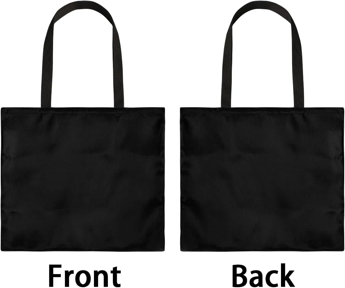 Airy Blue Canvas Tote Bag for Women Men Stylish Tote Handbag Shoulder Bag Reusable Grocery Bag