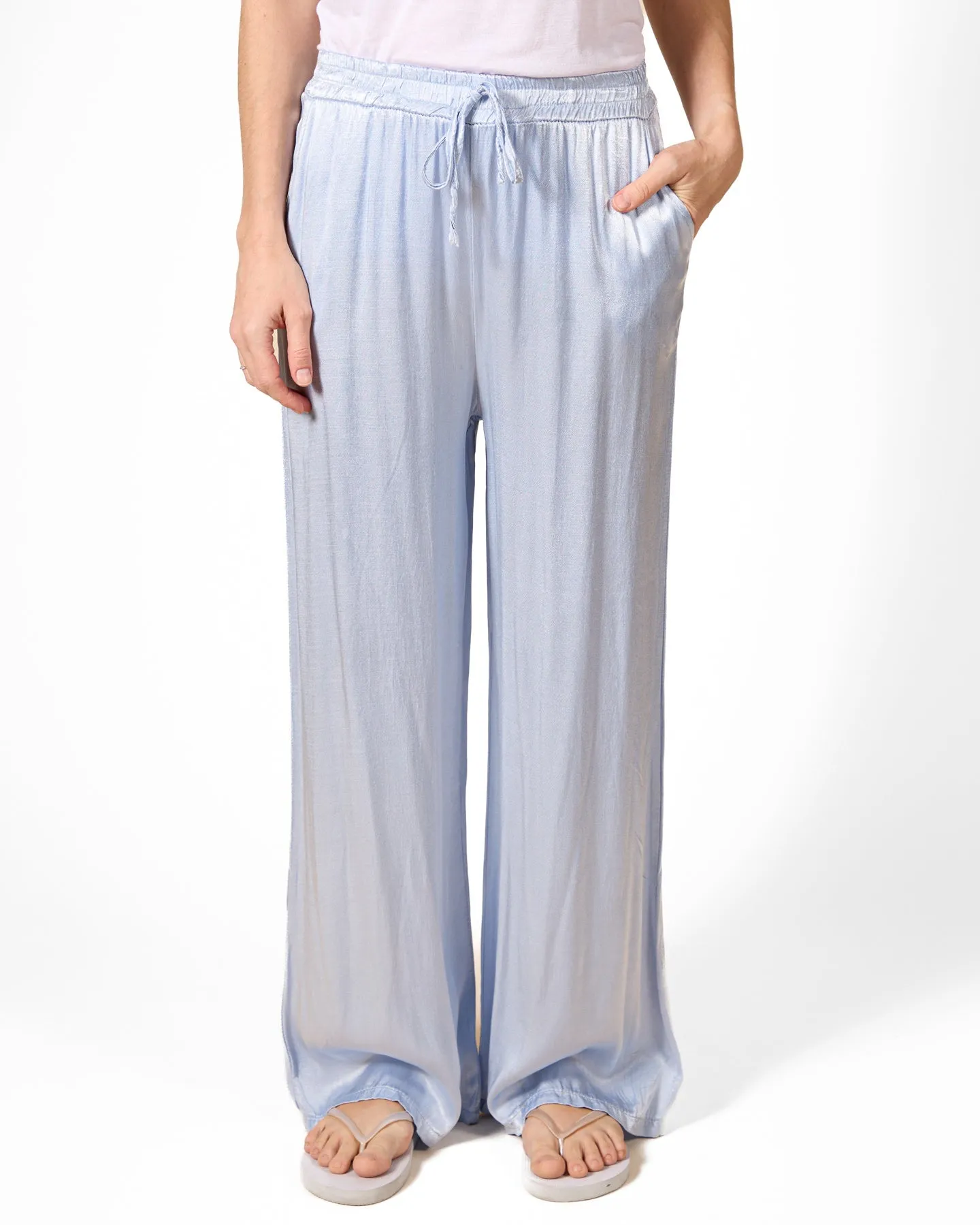 Airy Blue Pull On Pant