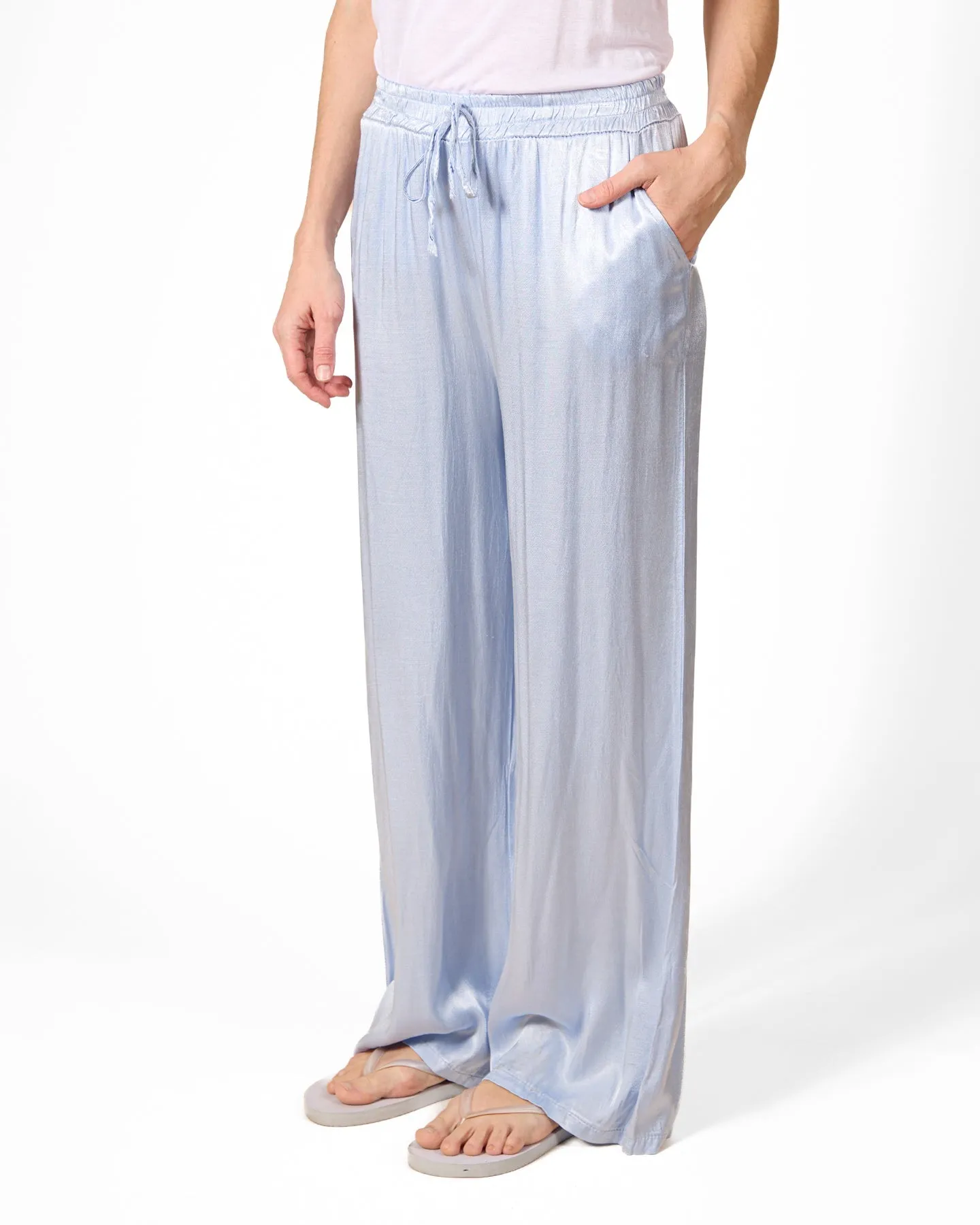 Airy Blue Pull On Pant