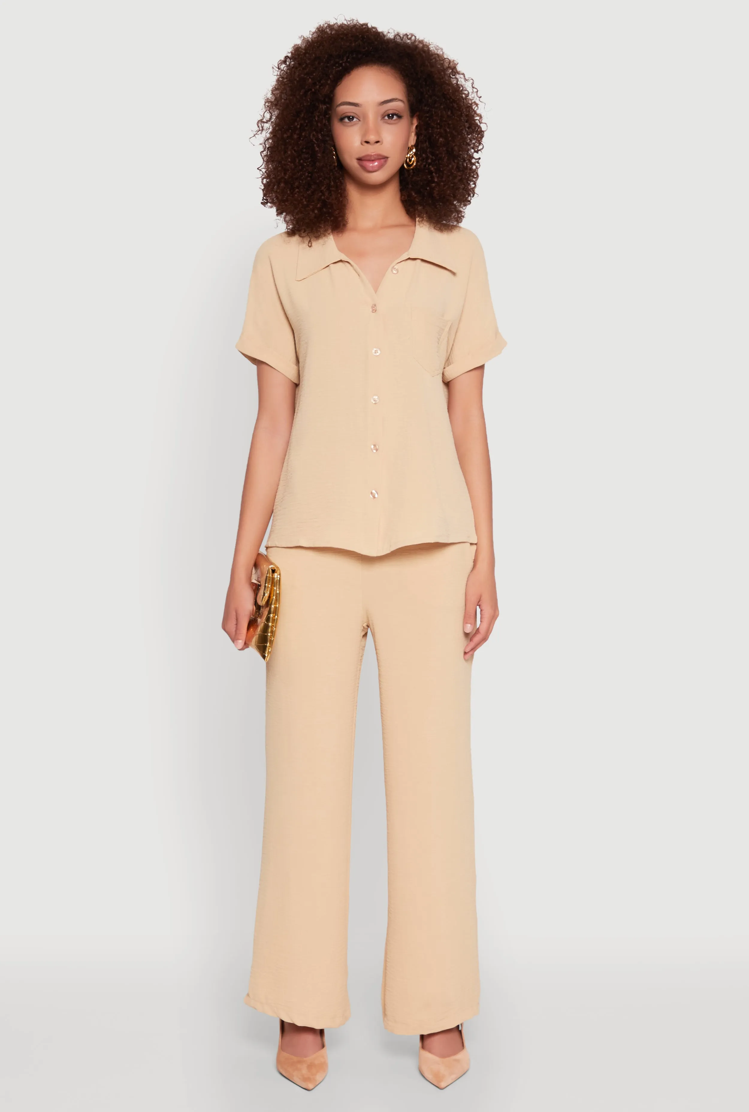 Airy Pull On Dress Pants