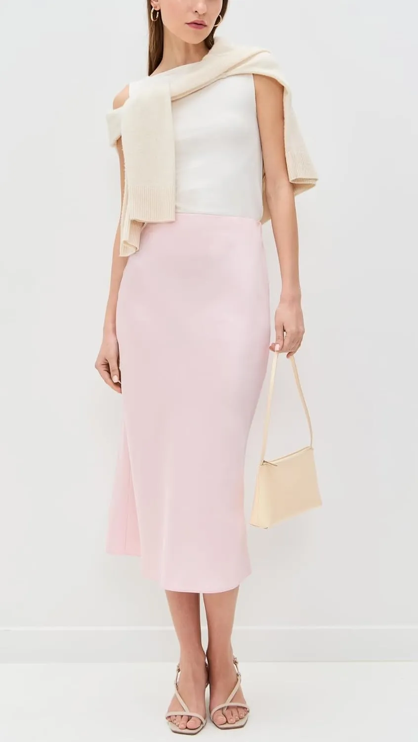 alice   olivia Women's Maeve Mid-Length Slip Skirt