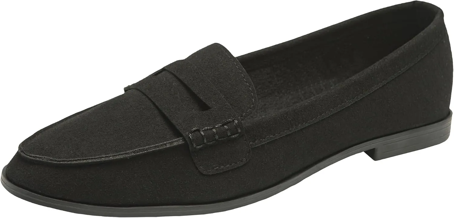 Alpine Swiss Abby Womens Penny Loafers Slip On Flats Comfortable Office Shoes