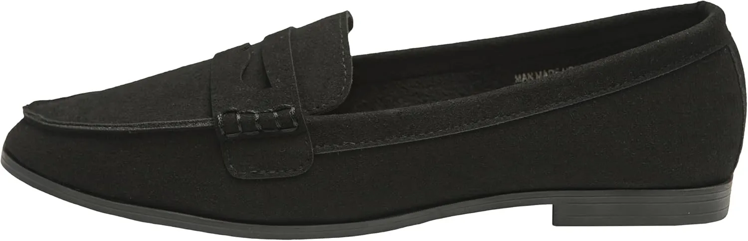 Alpine Swiss Abby Womens Penny Loafers Slip On Flats Comfortable Office Shoes