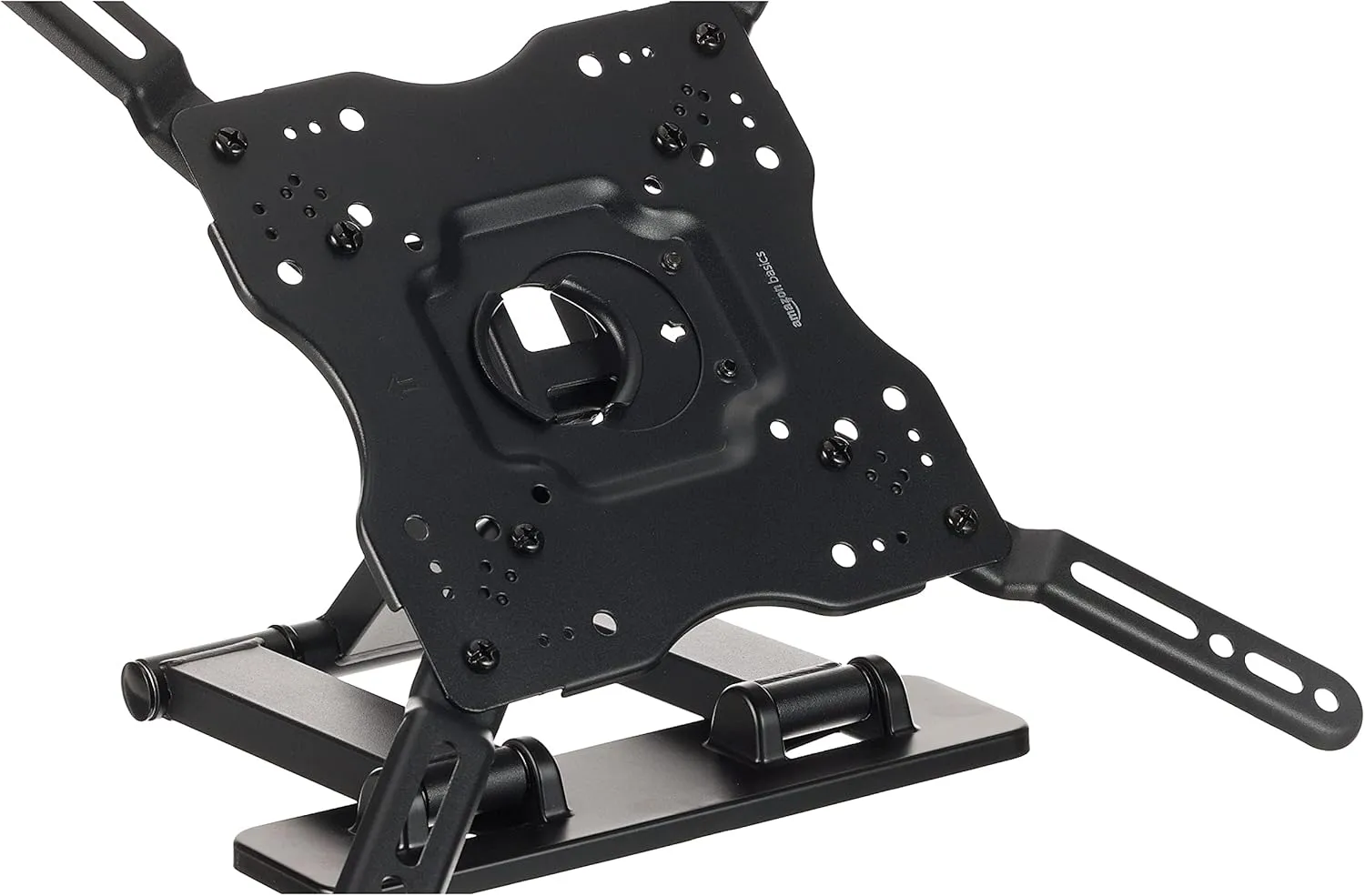 Amazon Basics Full Motion Articulating TV Monitor Wall Mount for 26" to 55" TVs and Flat Panels up to 80 Lbs, Black