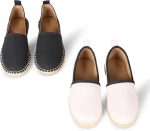 Amazon Essentials Women's Espadrille Flats, Pack of 2