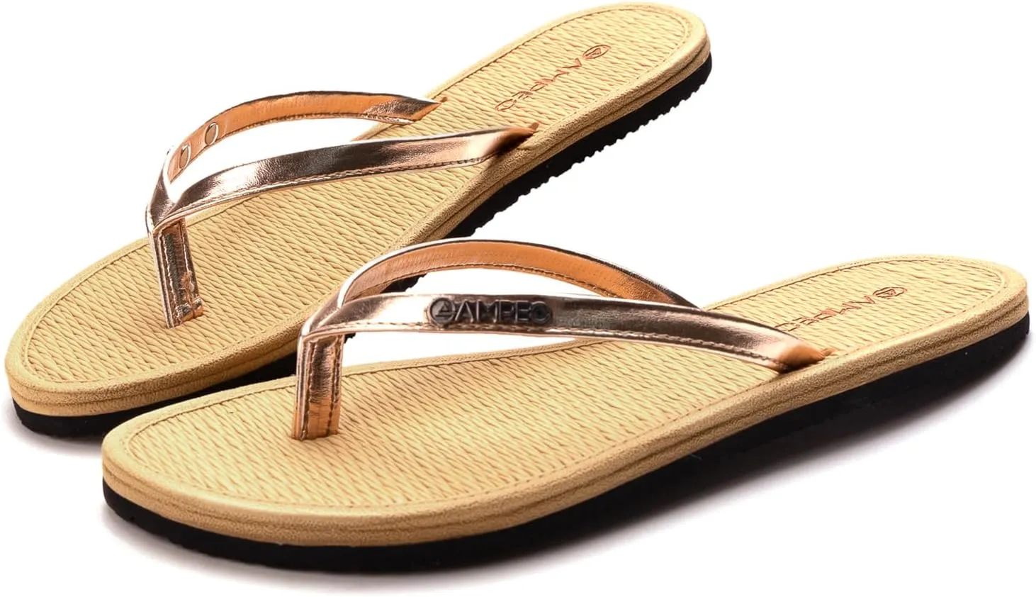 Ampeo Women's Flip Flops Comfortable Lightweight Summer Beach Quick-Dry Thong Flat Sandals