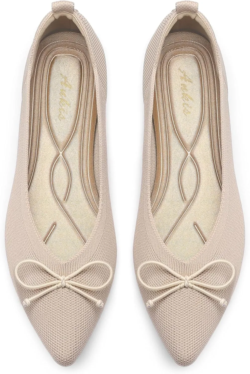 Ankis Ballet Flats Shoes for Women Dressy Comfortable, Pointed Toe Casual Work Flats for Women Foldable