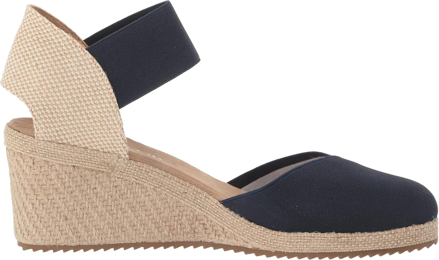 Anne Klein Womens Zoey Canvas Ankle Strap Espadrille Heels