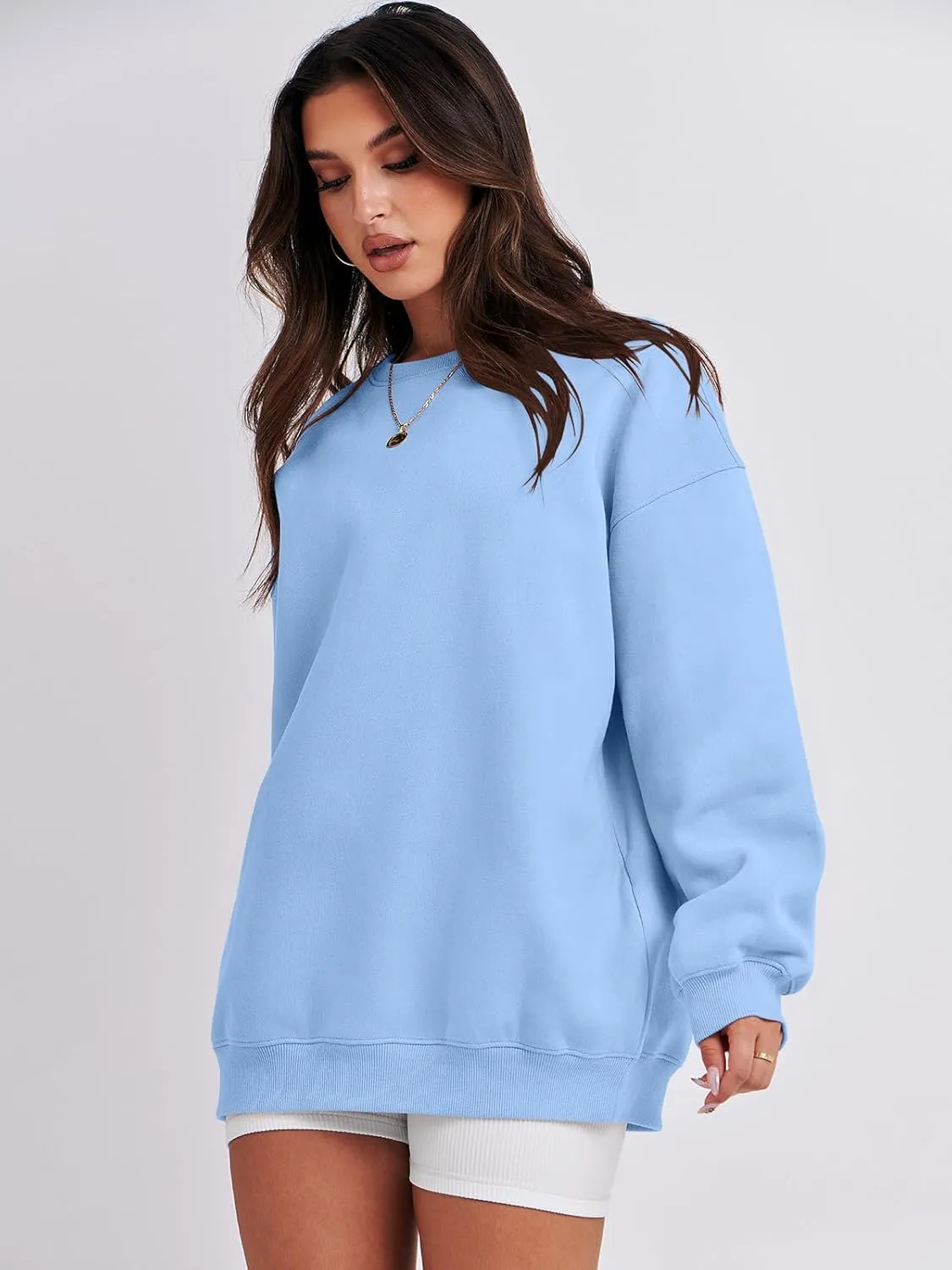 ANRABESS Oversized Sweatshirt for Women Crewneck Y2K Hoodies Fleece Casual Comfy Pullover Top Fall Outfits Clothes 2025