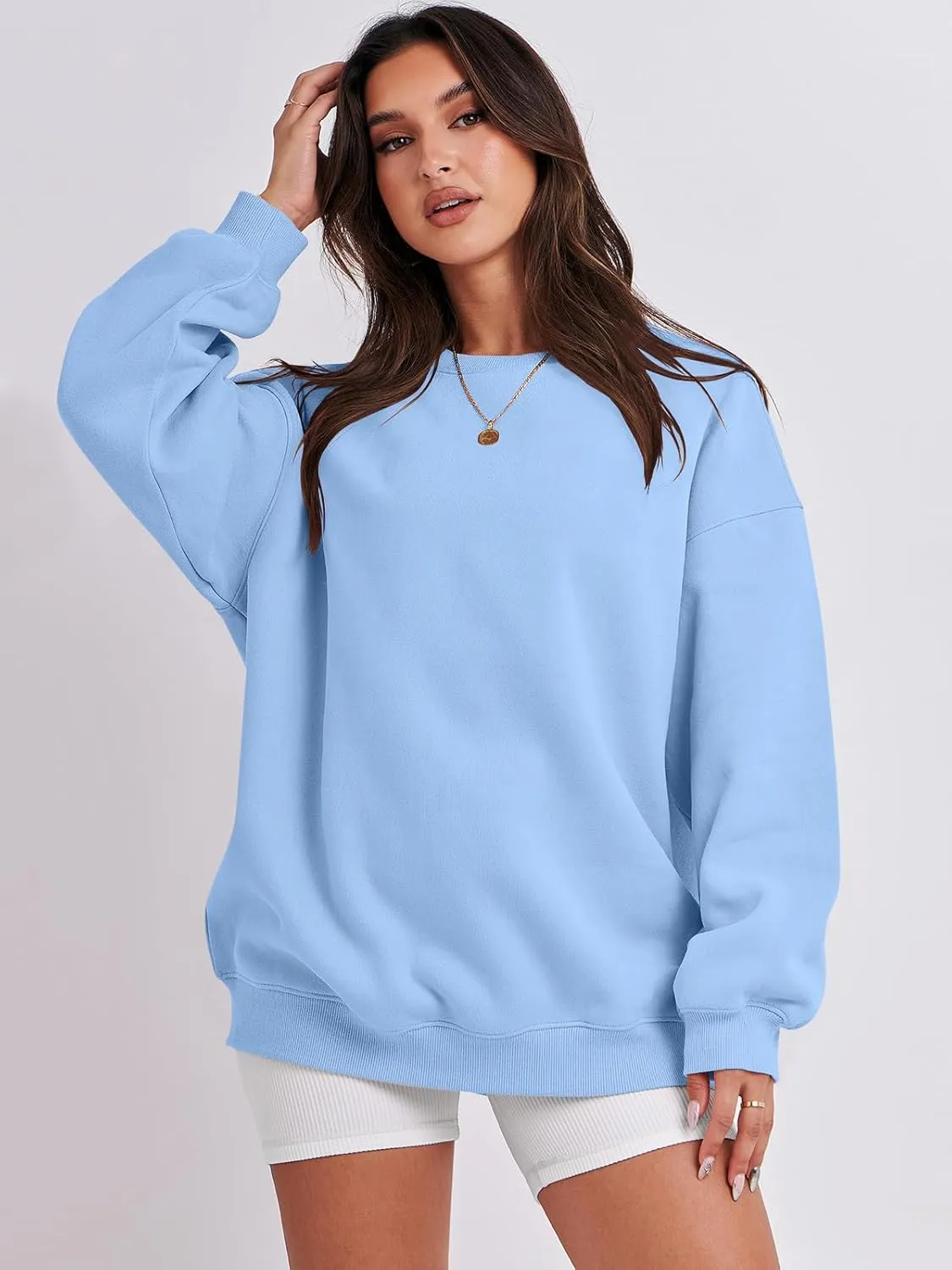 ANRABESS Oversized Sweatshirt for Women Crewneck Y2K Hoodies Fleece Casual Comfy Pullover Top Fall Outfits Clothes 2025