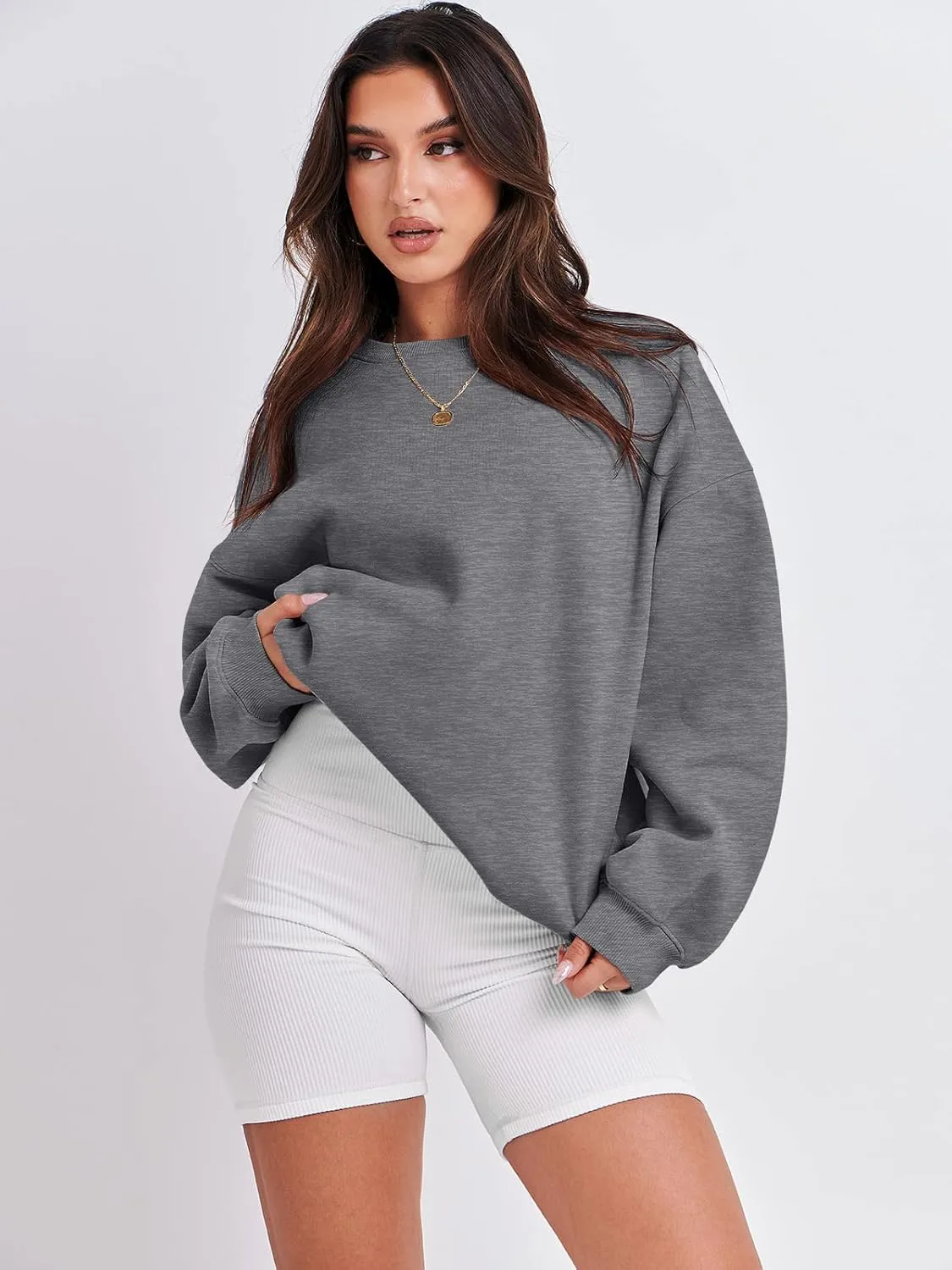 ANRABESS Oversized Sweatshirt for Women Crewneck Y2K Hoodies Fleece Casual Comfy Pullover Top Fall Outfits Clothes 2025