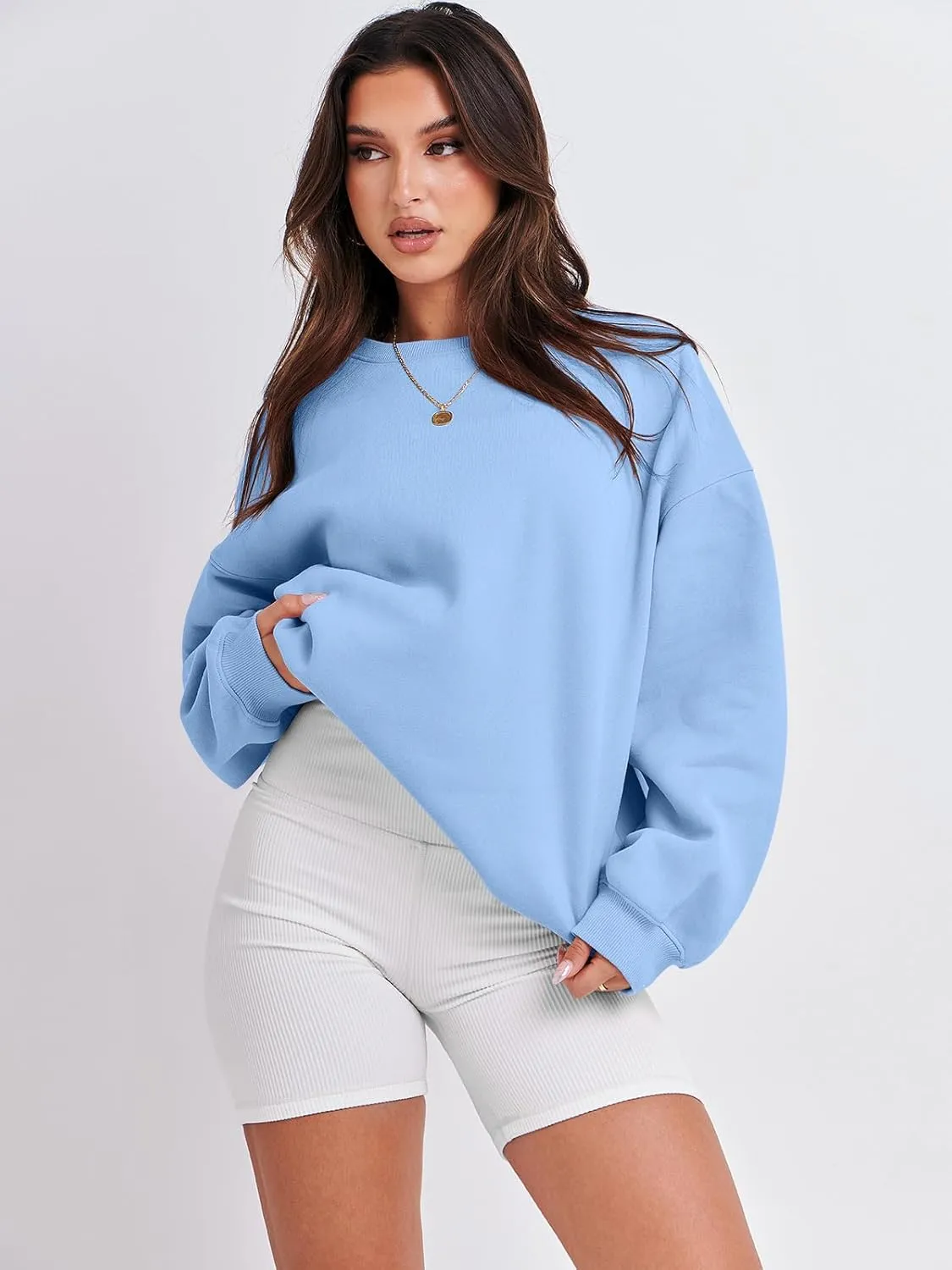 ANRABESS Oversized Sweatshirt for Women Crewneck Y2K Hoodies Fleece Casual Comfy Pullover Top Fall Outfits Clothes 2025