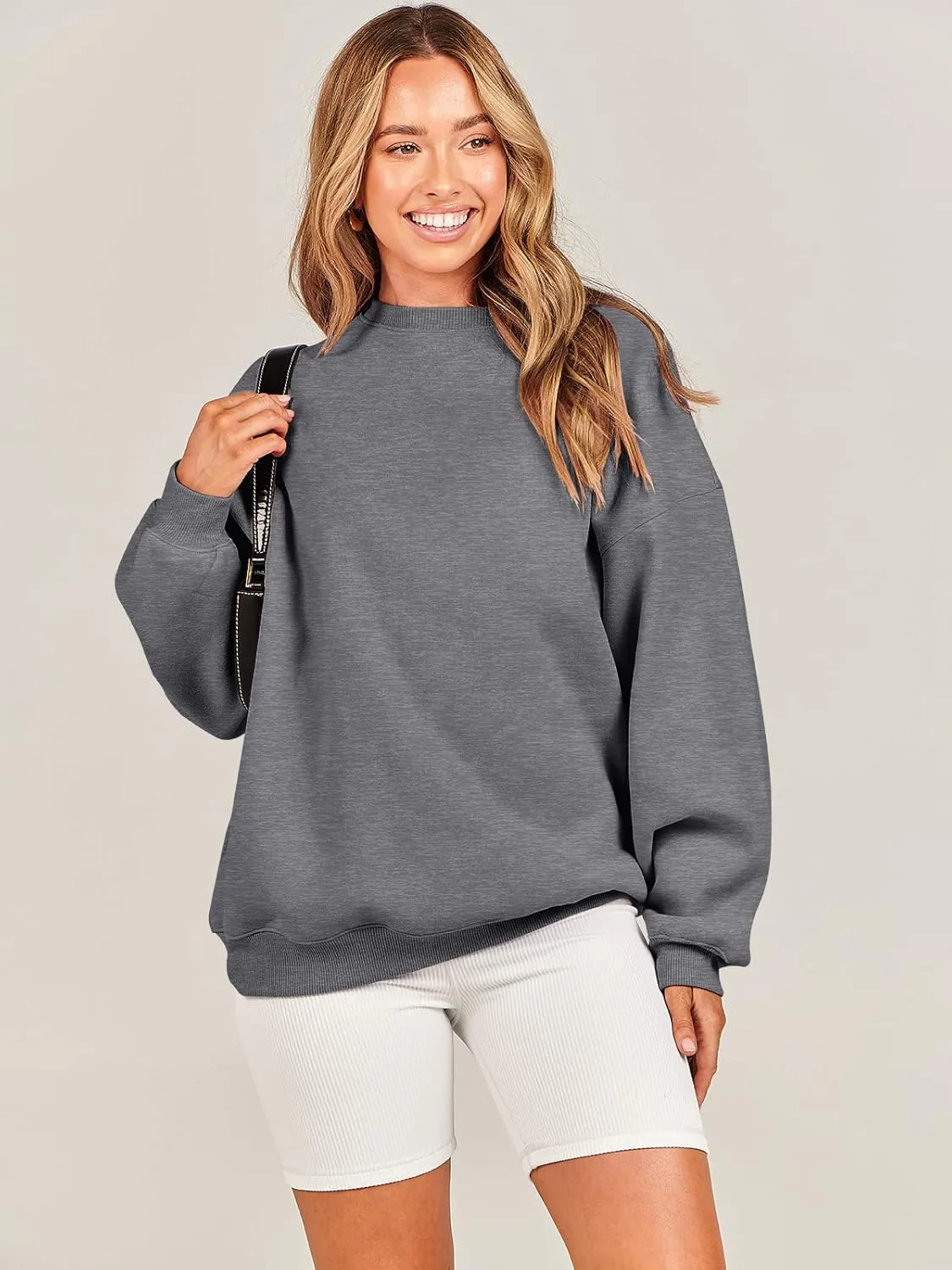 ANRABESS Oversized Sweatshirt for Women Crewneck Y2K Hoodies Fleece Casual Comfy Pullover Top Fall Outfits Clothes 2025
