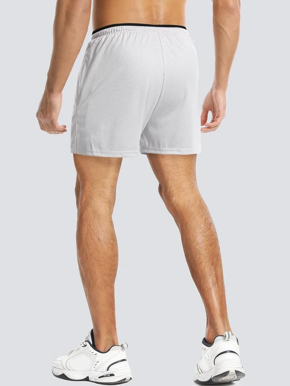 Aolesy Mens Workout Shorts 5"/7"/9" with Zip Pockets Quick Dry Lightweight Gym Athletic Shorts Linerless Running Shorts