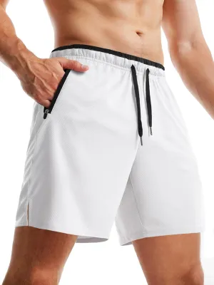Aolesy Mens Workout Shorts 5"/7"/9" with Zip Pockets Quick Dry Lightweight Gym Athletic Shorts Linerless Running Shorts