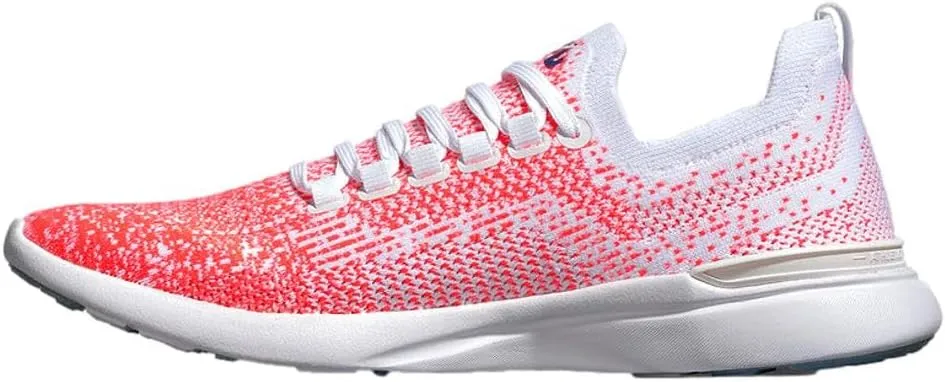 APL Athletic Propulsion Labs Men's Techloom Breeze Sneaker, White/Impulse Red/Ombre, 13