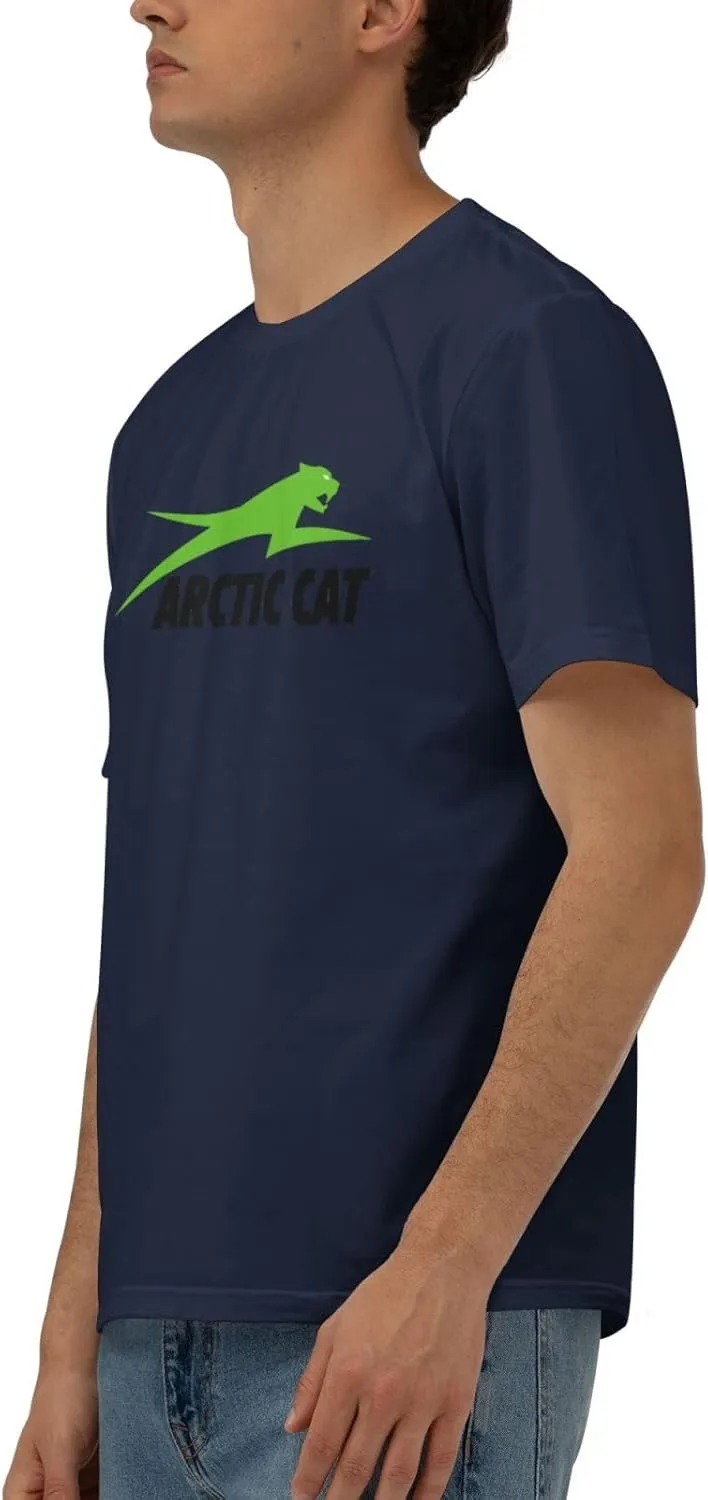 Arctic Cat Logo T-Shirt Men's Classic Basic Homecoming Basic Spring Short Sleeve Tops