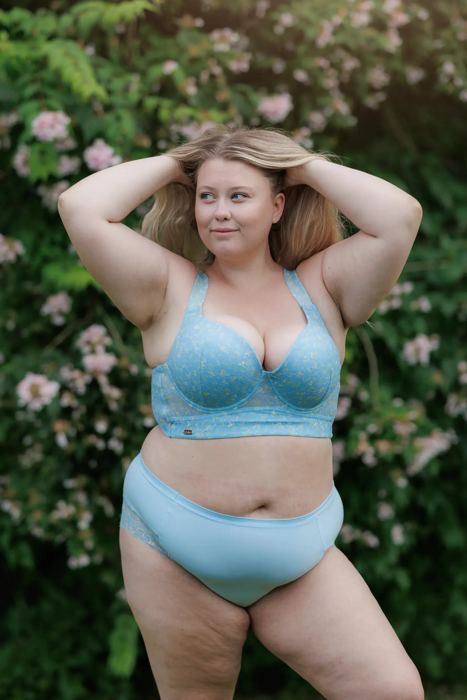 Aria Brazilian Mønstret - Airy Blue