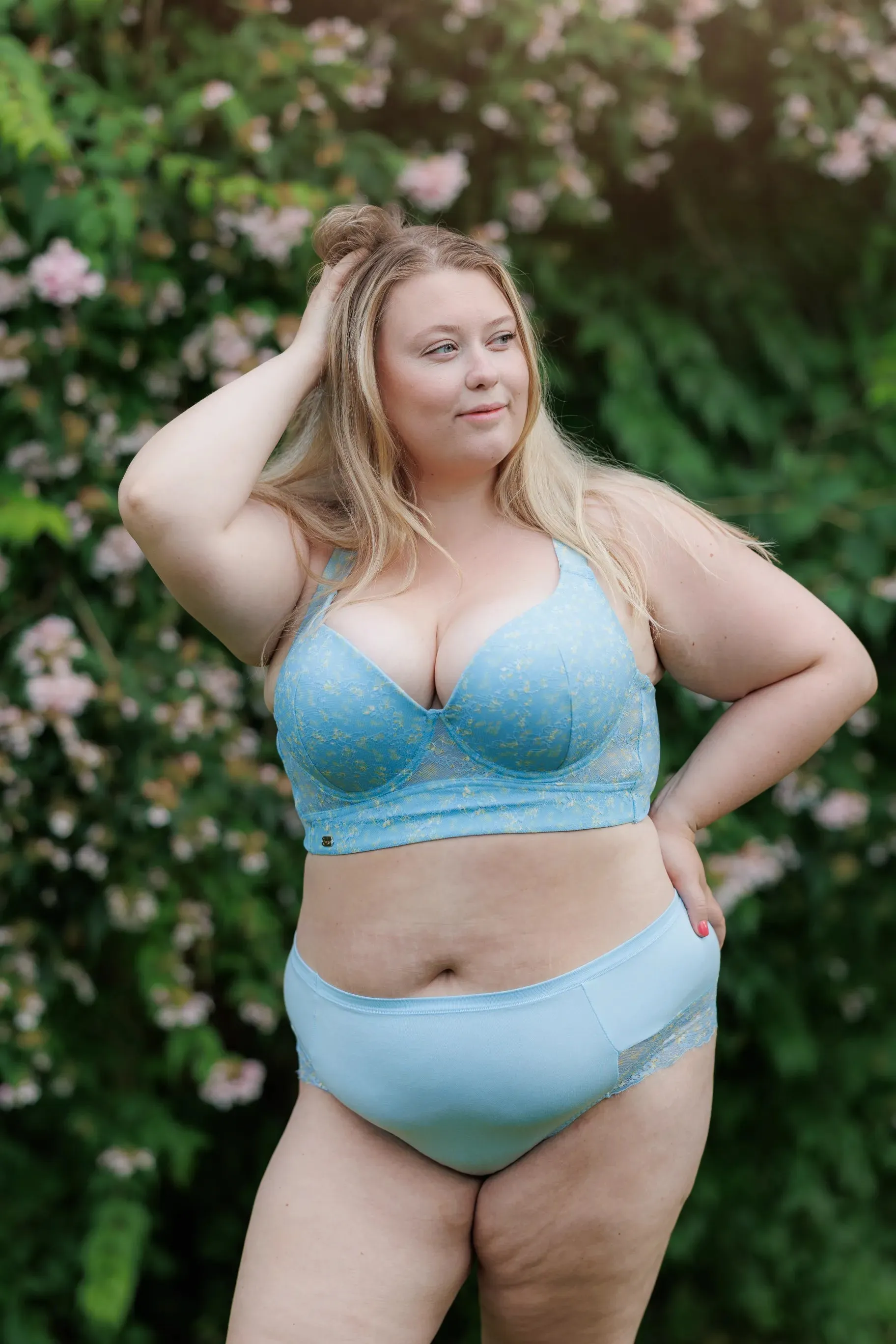 Aria Brazilian Mønstret - Airy Blue