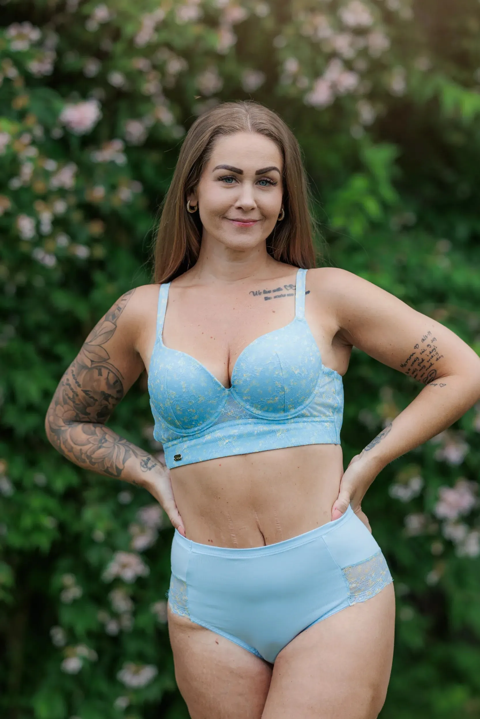 Aria Brazilian Mønstret - Airy Blue