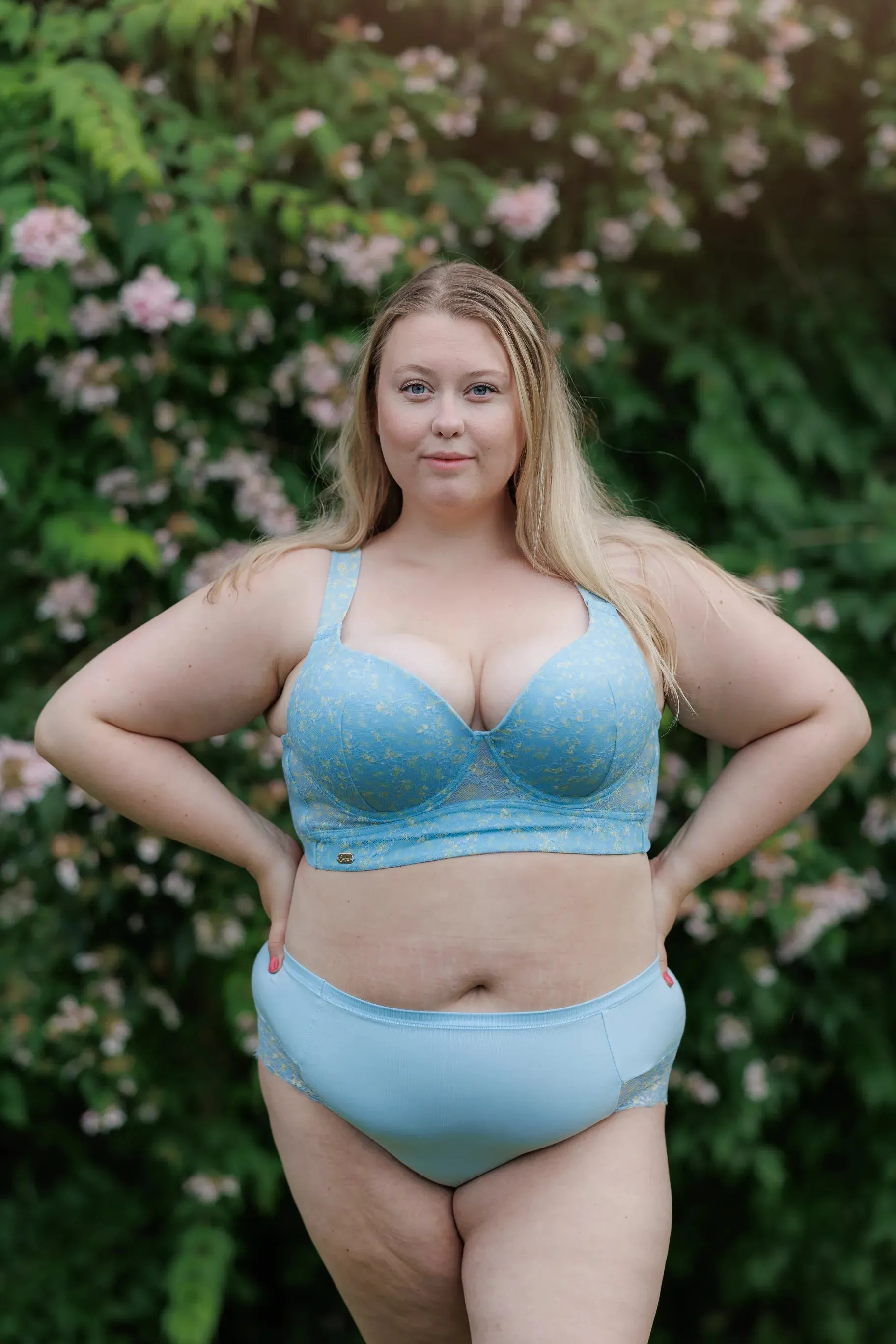 Aria Brazilian Mønstret - Airy Blue