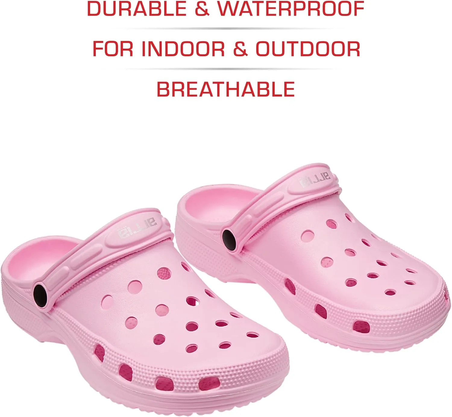 ARRIA AirClog Chunk & Classic Shoes, Unisex, Lightweight Slip-On Clogs with 360° Comfort, Breathable, Quick-Dry, Customizable Charms for Travel, Beach, Nurses, Gym & Home
