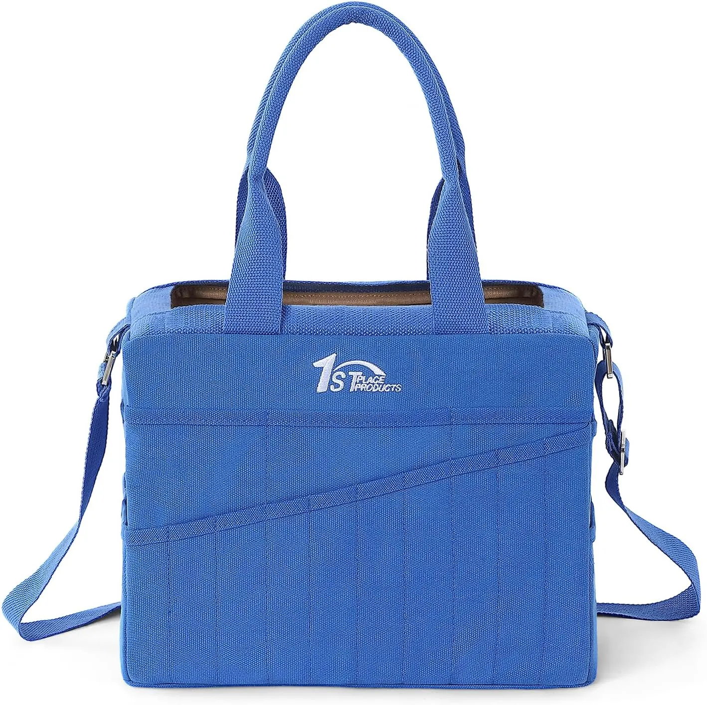 Art Craft Supply & Pottery Bag – 36 Pockets – Detachable Shoulder Strap - Handles – Removable Padded Divider - Washable – Tools, Knitting, Crochet, Yarn, Sewing, Scrapbooking, Clay, Tote