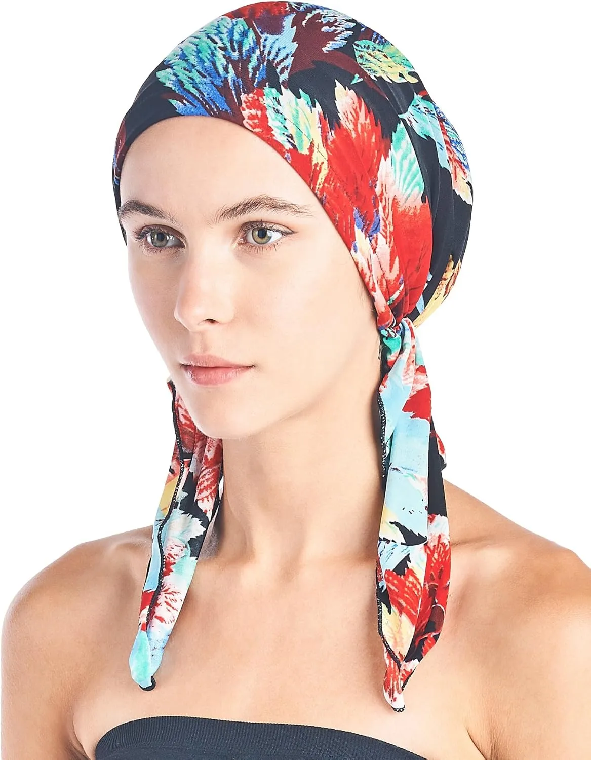 Ashford & Brooks Pre Tied Bandana Turban Chemo Head Scarf Sleep Hair Cover Hat