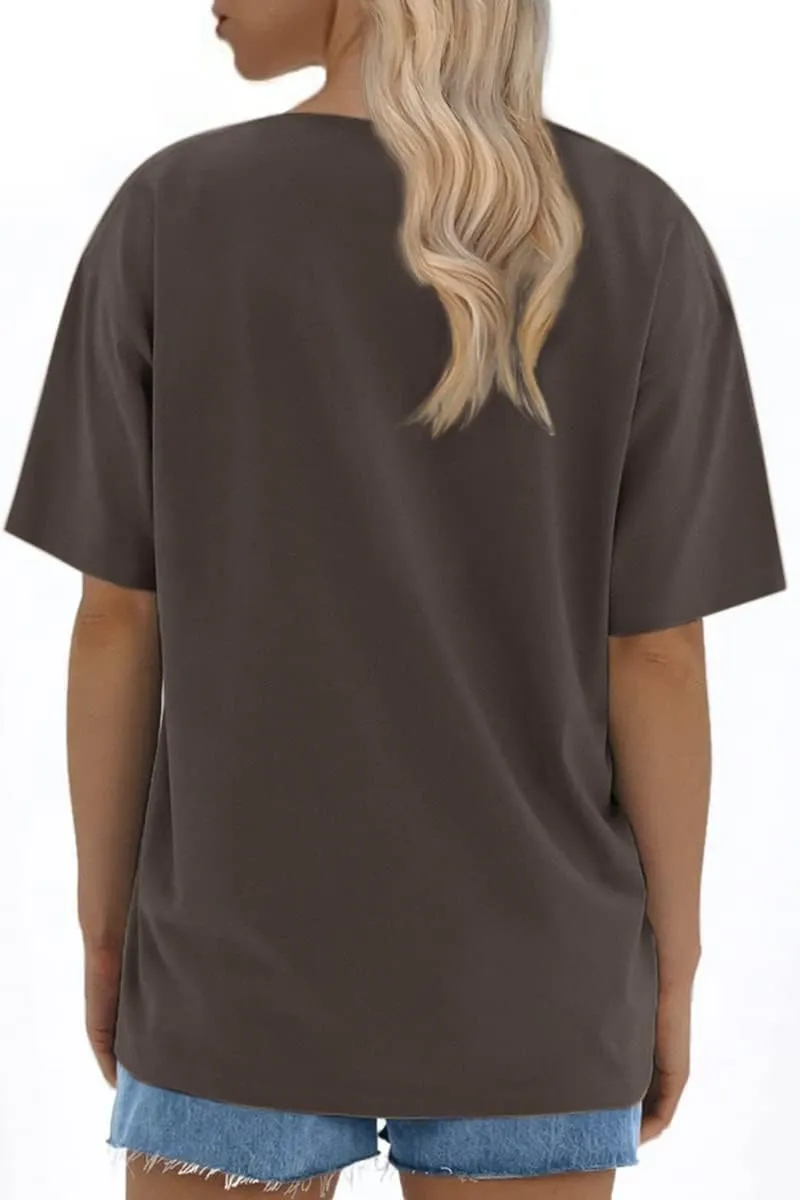 ATHMILE Womens Oversized T Shirts Loose Fit Crewneck Short Sleeve Tops Summer Casual Blouse 2025 Y2K Basic Tee Beach