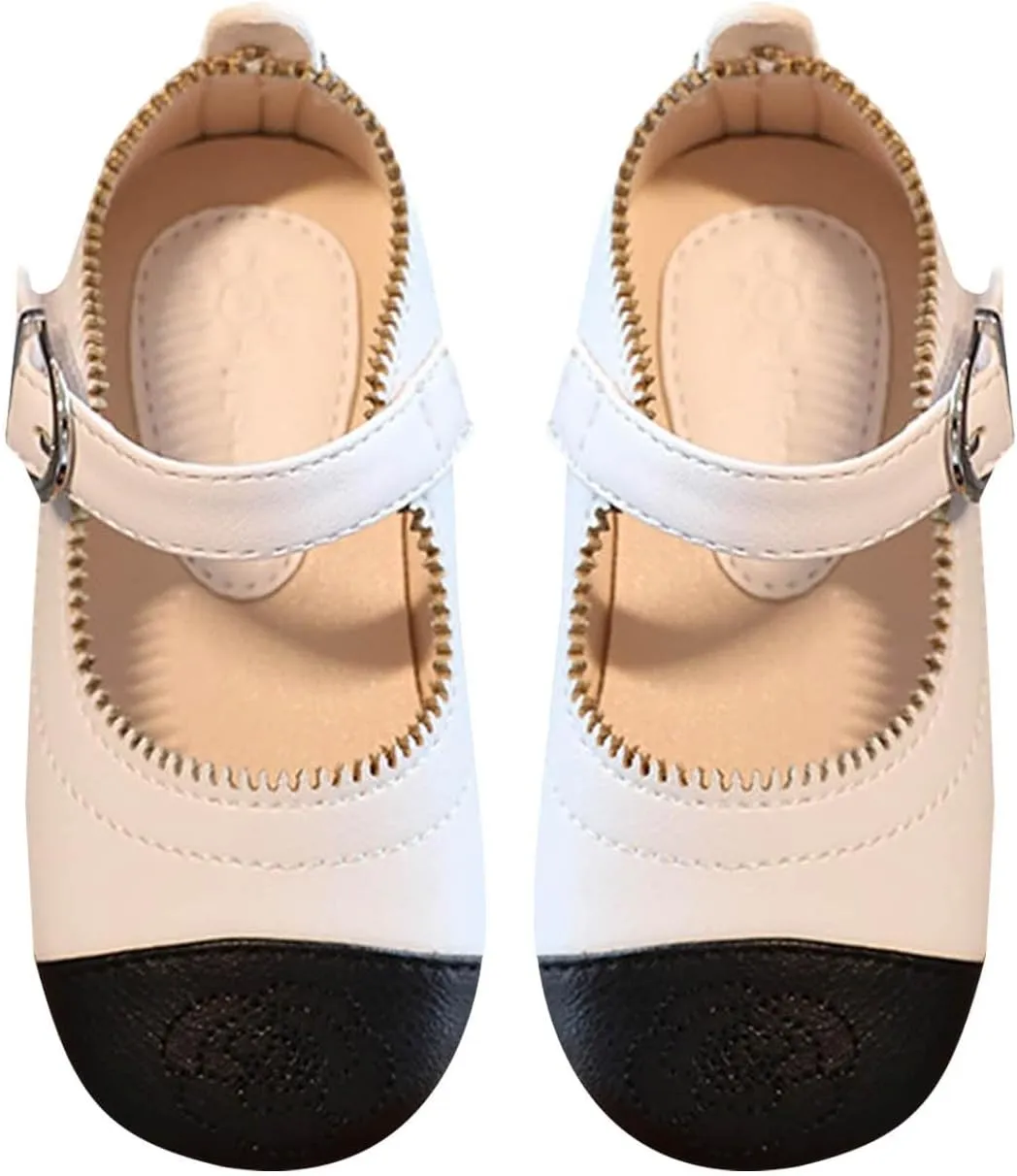 Baby Infant Leather Soft Closed Toe Sandals Adjusted Strap Ankle Summer Shoes Toddler Newborn Flat Non Slip Sandals