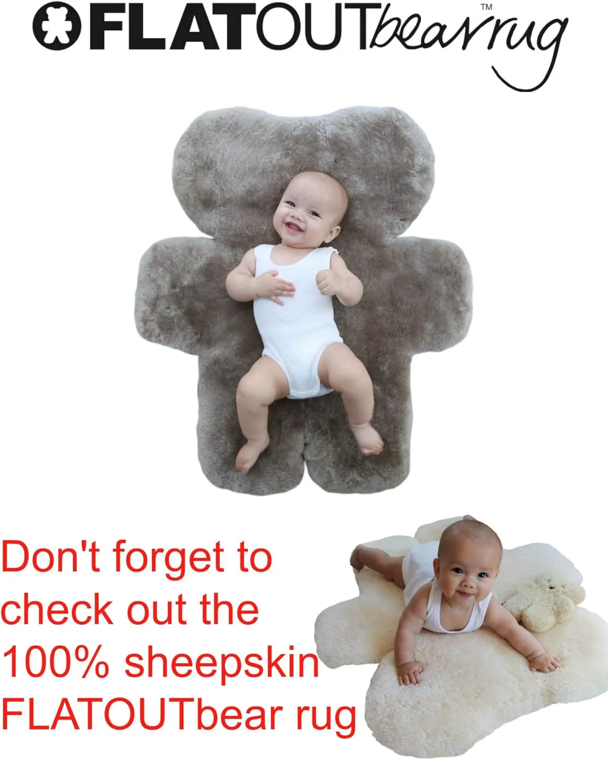 Baby Leopard 100% Australian Sheepskin Small Teddy Bear