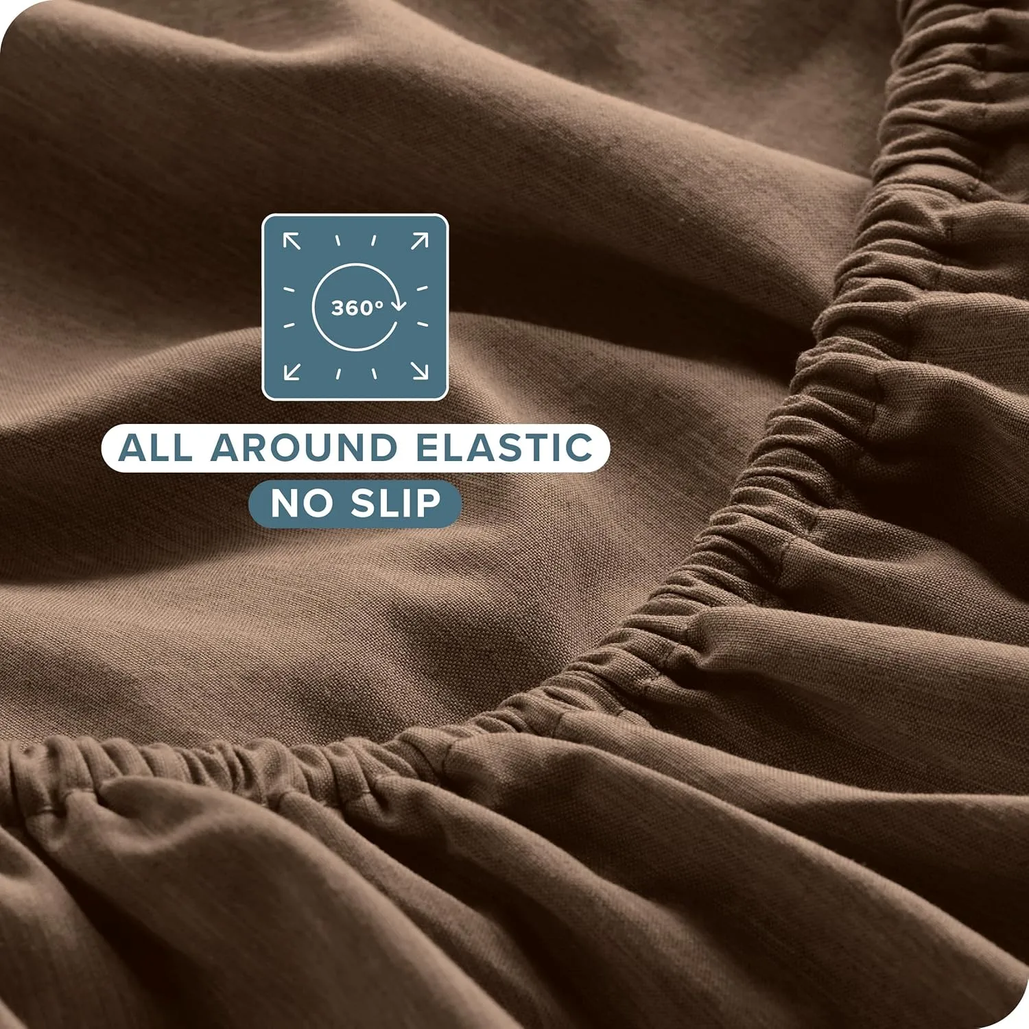 Bare Home Queen Sheet Set - Luxury 1800 Ultra-Soft Microfiber Bed Sheets - Double Brushed - Deep Pockets - Easy Fit - 4 Piece Set - Bedding Sheets & Pillowcases (Queen, Heathered Taupe)