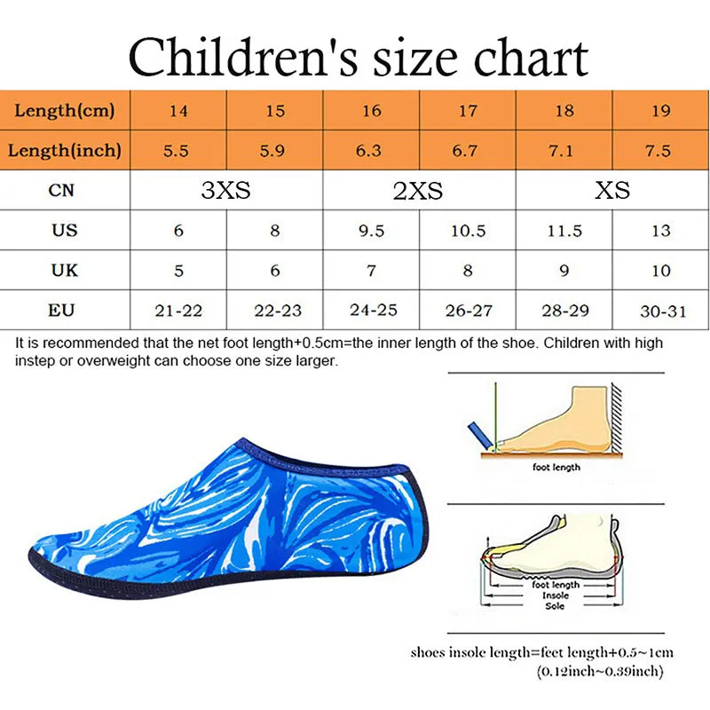 Beach Swimming Water Sport Socks Barefoot Sneaker Gym Yoga Fitness Dance Swim Surfing Diving Snorkeling Shoes for Kids Men Women
