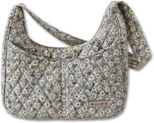 Bella Taylor Blakely - Hobo Shoulder Bag for Women - Lightweight Quilted Fabric Purse with Pockets