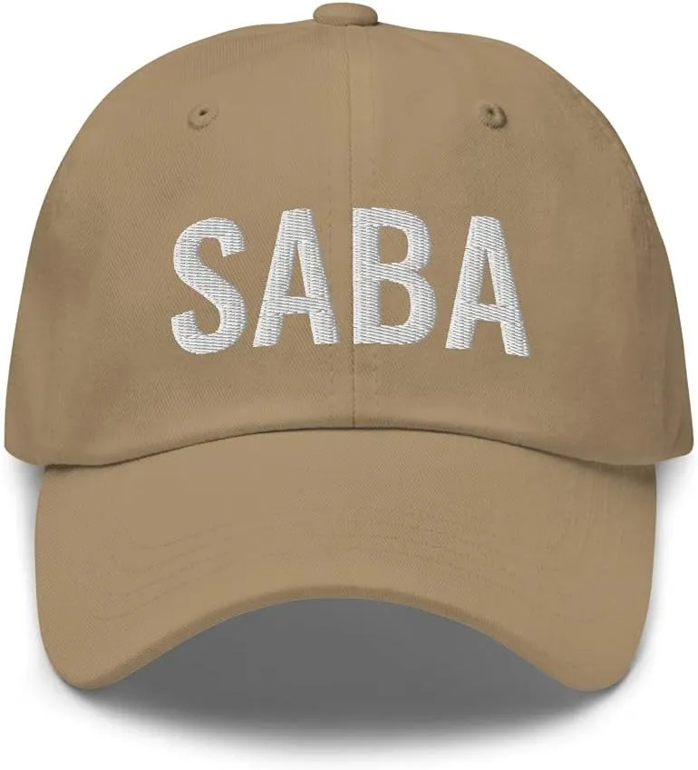 Best Saba Ever Dad Cap - They Call Me Saba Papa in Hebrew Grandfather in Hebrew Embroidered Adjustable Baseball Hat